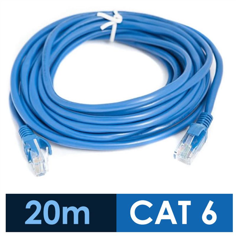 LAN PATCH CABLE CAT 6 UTP 20 METER Atozstore Pk