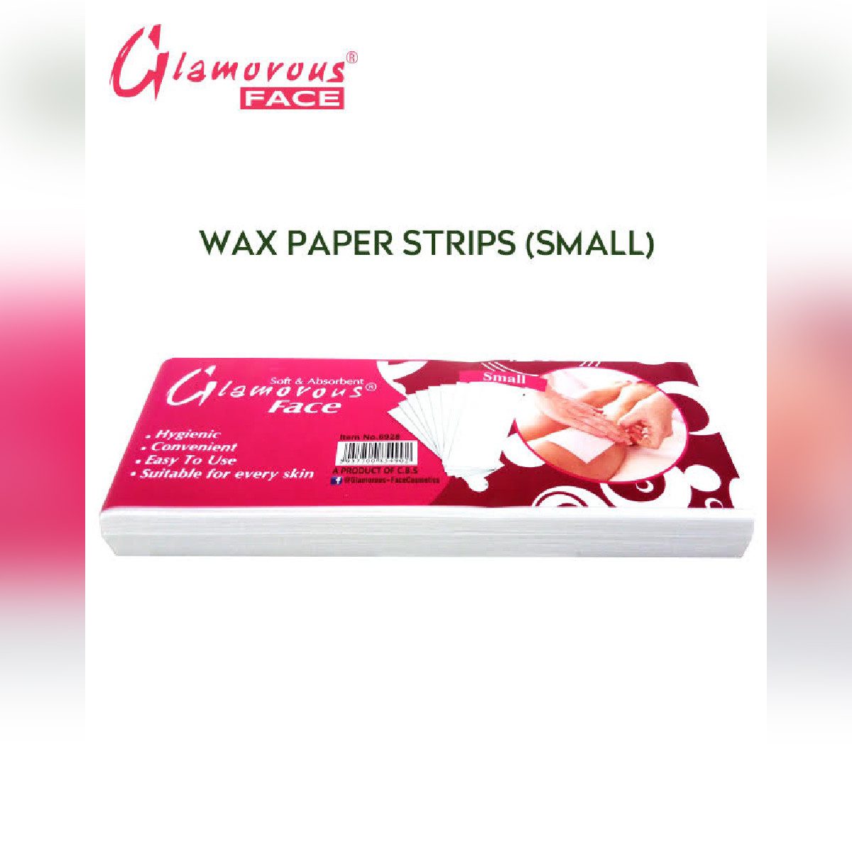 Glamorous Face wax Removal Paper Strips, 50 Sheets Waxing Strips