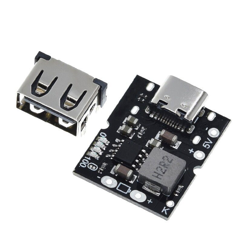 Type-C USB 5V 2A Boost Converter Step-Up Power Module Lithium Battery ...